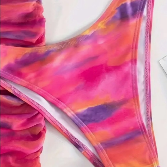 (3) Pc Ombre Halter Bikini Swim Suit - Picture 3 of 6